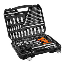 NEO TOOLS Galvučių rinkinys 1/2", 1/3", 220 vnt., matinės apdailos