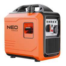 NEO TOOLS inverterinis generatorius 2000 W, oranžinis / juodas