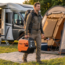 NEO TOOLS inverter generator 3200W, orange / black