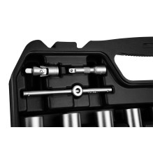 NEO TOOLS Socket Set 1 / 2", 1 / 4", 110 pcs, Satin Finish 10-211 NEO TOOLS Socket Set 1 / 2", 1 / 4", 110 pcs, Satin Finish 10-211