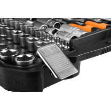 NEO TOOLS Socket Set 1 / 2", 1 / 4", 110 pcs, Satin Finish 10-211 NEO TOOLS Socket Set 1 / 2", 1 / 4", 110 pcs, Satin Finish 10-211