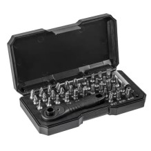 NEO TOOLS screwdriver bit set with holder, 38 pcs