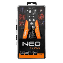 NEO TOOLS automatic wire stripper 205 mm, front type + 230 connectors NEO TOOLS automatic wire stripper 205 mm, front type + 230 connectors