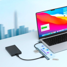 I / O HUB USB-A / USB-C 7PORT / UHB-ACM-U3P1U2P6-01 GEMBIRD I / O HUB USB-A / USB-C 7PORT / UHB-ACM-U3P1U2P6-01 GEMBIRD