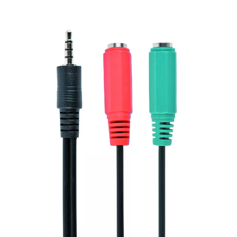 Gembird CCA-417 audio cable 0.2 m 3.5mm 2 x 3.5mm Black