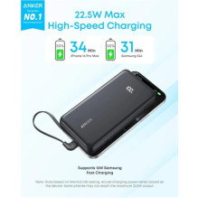 PowerBank Anker Zolo 20K 22.5W USB-C Black