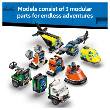 LEGO City Airplane, Service Truck & Hovercraft Remix 60505 LEGO City Airplane, Service Truck & Hovercraft Remix 60505