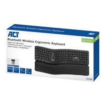 Ergonomiška „Bluetooth“ klaviatūra, Multi - jungtis (QWERTY / JAV išdėstymas) Ergonomiška „Bluetooth“ klaviatūra, Multi - jungtis (QWERTY / JAV išdėstymas)