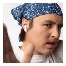 „Rail“, belaidės ausinės, baltos, į ausis įdedamos „Bluetooth“ ausinės „Rail“, belaidės ausinės, baltos, į ausis įdedamos „Bluetooth“ ausinės