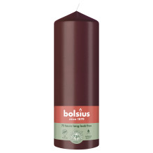 Candle, cylindrical Bolsius Velvet Red, 20 / 6.8 cm Candle, cylindrical Bolsius Velvet Red, 20 / 6.8 cm
