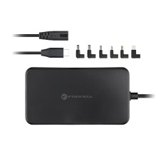 Forcell F-Energy E856 universal laptop charger 65W USB-C + 6 adapters Black Forcell F-Energy E856 universal laptop charger 65W USB-C + 6 adapters Black