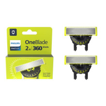 Elektrinės Skutimosi Mašinėlės Peiliukas - Philips OneBlade 360 QP420 / 50 Sidabrinė Geltona