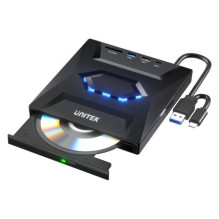 Optinis įrenginys - UNITEK Išorinis DVD-RW Įrenginys Su 5 Gbps USB Šakotuvu Optinis įrenginys - UNITEK Išorinis DVD-RW Įrenginys Su 5 Gbps USB Šakotuvu