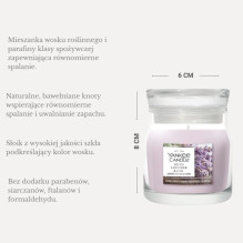 Kvapioji Žvakė - YANKEE CANDLE Džiovintų Levandų Ir Ąžuolo 110 g Šviesiai Violetinė Kvapioji Žvakė - YANKEE CANDLE Džiovintų Levandų Ir Ąžuolo 110 g Šviesiai Violetinė