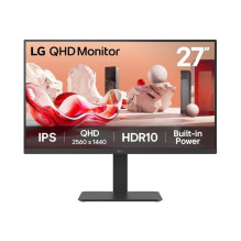 Monitorius - LG 27BA54QB-B QHD 2560 × 1440 IPS HDR10 99 % sRGB Juodas Monitorius - LG 27BA54QB-B QHD 2560 × 1440 IPS HDR10 99 % sRGB Juodas