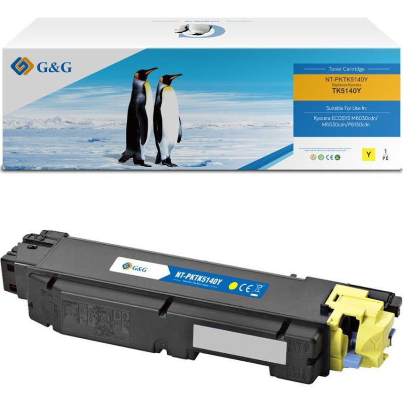 G&amp;G Toneris suderinamas su Kyocera TK-5140Y / 1T02NRANL0