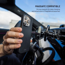 fixed - „MagVelar“, galinis dangtelis, Samsung, „Galaxy S26, aramidinis pluoštas, juodas