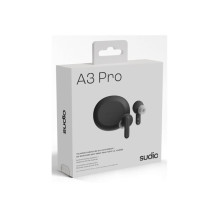 SUDIO Ausinės, A3 Pro, „Bluetooth“, Į ausį įdedamos, Mikrofonas, Debesuota juoda, Triukšmo slopinimas, Belaidės SUDIO Ausinės, A3 Pro, „Bluetooth“, Į ausį įdedamos, Mikrofonas, Debesuota juoda, Triukšmo slopinimas, Belaidės