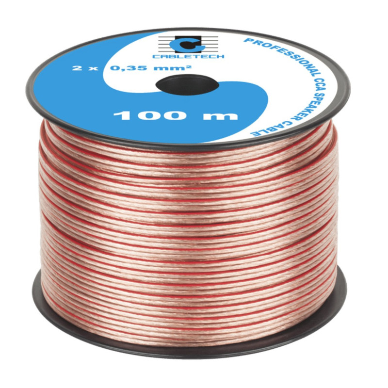 Akustiskais kabelis, CCA, 2x0.35 mm², 100 m, cena par 1m