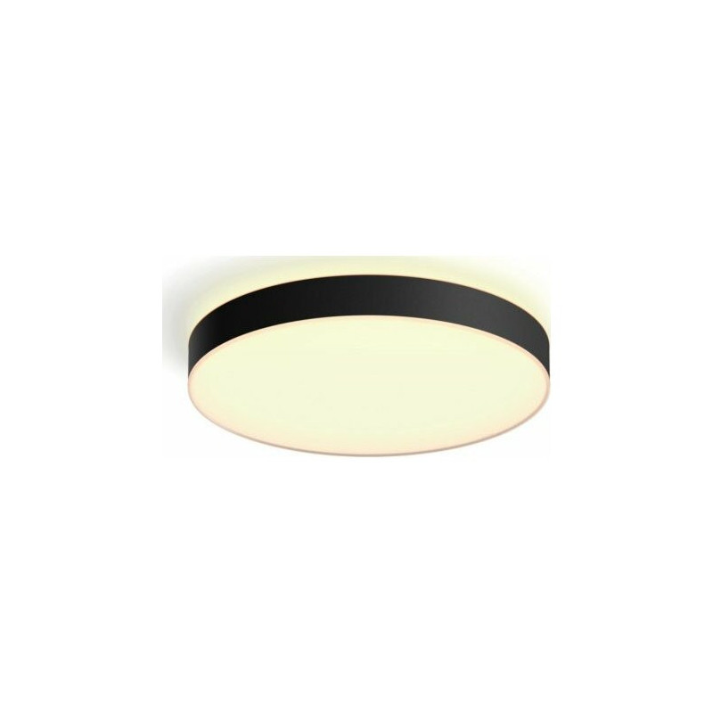 Philips Hue White Ambiance Enrave round ceiling light Black + dimmer switch • XL