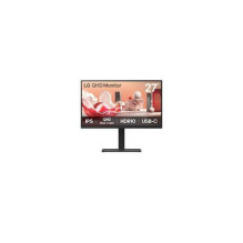 LCD Monitor, LG, 27BA75QB-B, 27", Panel IPS, 2560x1440, 16:9, 100Hz, Matte, Speakers, Swivel, Pivot, Height adjusta