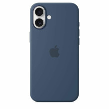Apple iPhone 16 Plus silikono dėklas su MagSafe denim Apple iPhone 16 Plus silikono dėklas su MagSafe denim