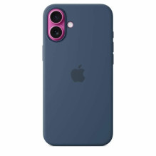 Apple iPhone 16 Plus silikono dėklas su MagSafe denim Apple iPhone 16 Plus silikono dėklas su MagSafe denim
