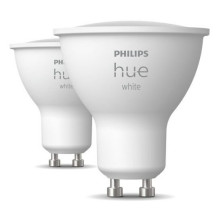 Philips Hue White GU10 double pack 2x400lm Philips Hue White GU10 double pack 2x400lm