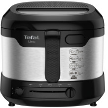 Tefal FF215D Fritteuse UNO M 1.600W, 1kg Edelstahl / Black Tefal FF215D Fritteuse UNO M 1.600W, 1kg Edelstahl / Black