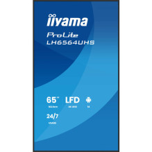 Iiyama ProLite LH6564UHS-B1AG, Public Display (Black (matt), UltraHD / 4K, VA, WiFi, Fernbedienung)