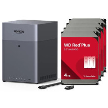 NAS System UGREEN NASync DH4300 Plus 4-Bay 16TB incl. 4x WD WD40EFZZ NAS HDD - 4 TB NAS System UGREEN NASync DH4300 Plus 4-Bay 16TB incl. 4x WD WD40EFZZ NAS HDD - 4 TB