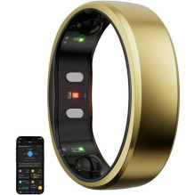 RingConn Smart žiedas Gen2 moterims ir vyrams - miego ir sporto stebėjimo įrenginys - širdies ritmas - Karališko aukso d
