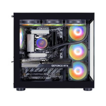 Žaidimų kompiuteris Hyrican COUGAR FV150 BK (7891) Ryzen 7 9800X3D vandens aušinimas 32GB / 1TB SSD RTX 5080 Win11 Black