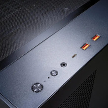 Žaidimų kompiuteris Hyrican COUGAR FV150 BK (7891) Ryzen 7 9800X3D vandens aušinimas 32GB / 1TB SSD RTX 5080 Win11 Black