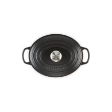 Le Creuset Signature Roaster oval 27cm black Schwarz (21178270000430)