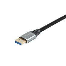Kabelis EQUIP Equip DisplayPort 2.1 St / St 3.00m 16K / 60Hz kompiuteriui HDCP Aliuminis gr Kabelis EQUIP Equip DisplayPort 2.1 St / St 3.00m 16K / 60Hz kompiuteriui HDCP Aliuminis gr