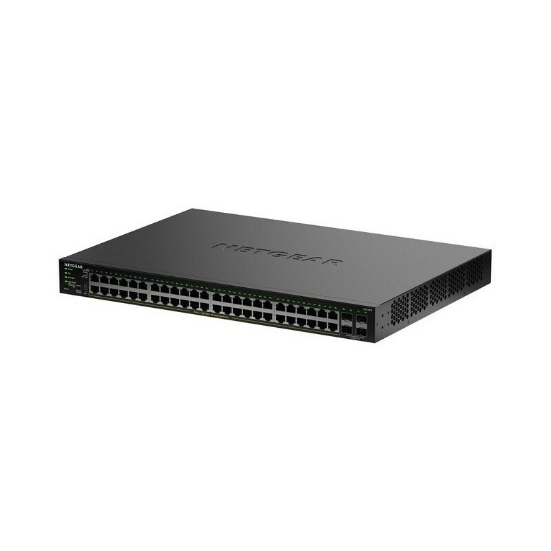 S350 serijos 48 prievadų Gigabit Ethernet PoE+ išmanusis valdomas pagrindinis jungiklis su 4 specialiais SFP prievadais