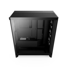 Korpusas H7 FLOW RGB Midi Tower su langeliu (2024) Juodas