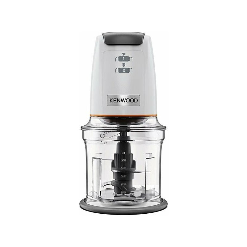 Kenwood Easy Chop Mini-Zerkleinerer CHP61 (weiß / transparent, 500 Watt, Behälter 0,5 Liter)