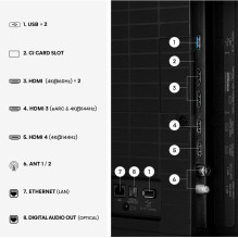Hisense ULED 50E8S MiniLED (126 cm (50 colių), Black / Dark Grey, UltraHD / 4K, Trigubas imtuvas, Subwooferis, 144Hz ekr Hisense ULED 50E8S MiniLED (126 cm (50 colių), Black / Dark Grey, UltraHD / 4K, Trigubas imtuvas, Subwooferis, 144Hz ekr