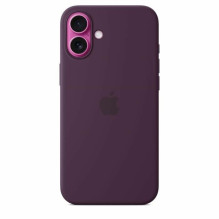 Apple Original iPhone 16 Plus silikono dėklas su MagSafe - Plum Apple Original iPhone 16 Plus silikono dėklas su MagSafe - Plum