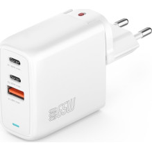 4Smarts Charger GaN Flex 65W 2 USB-C+1 USB-A, White 4Smarts Charger GaN Flex 65W 2 USB-C+1 USB-A, White