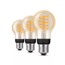 Philips Hue White Ambiance E27 A60 trijų lempučių rinkinys su siūlu 550lm Philips Hue White Ambiance E27 A60 trijų lempučių rinkinys su siūlu 550lm