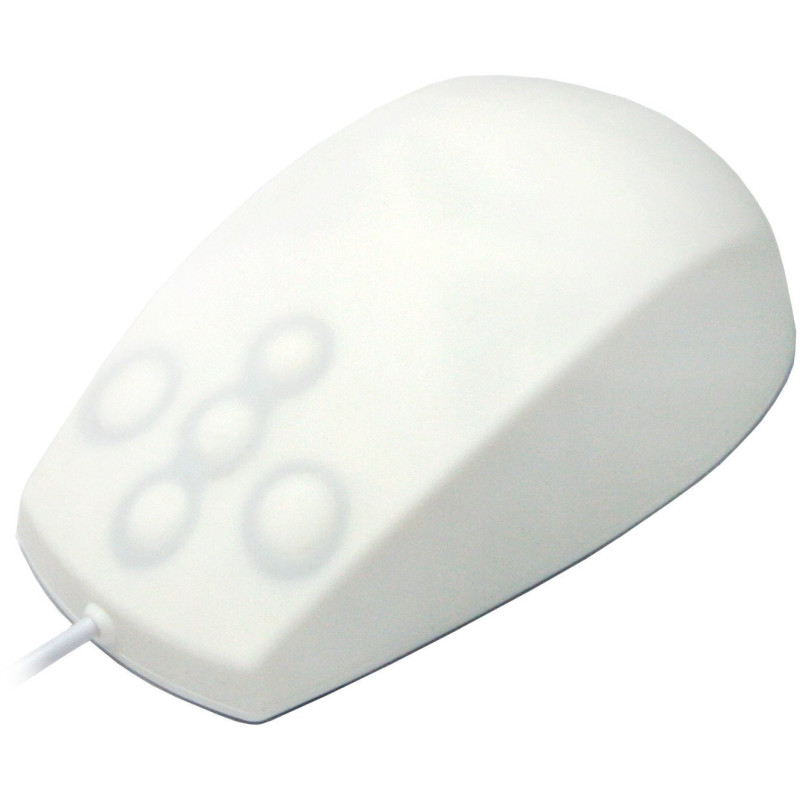 Contour ACTIVE KEY Hygiene 5 Buttons Scroll Mouse Fully White