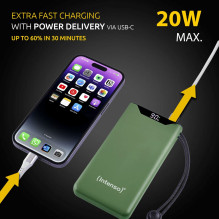 Intenso mobiles Ladegerät Powerbank F10000 grün Intenso mobiles Ladegerät Powerbank F10000 grün
