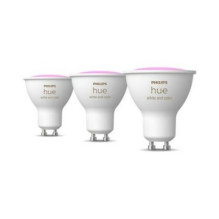 Signify Philips Hue White Col. Amb. GU10 trijų lempučių rinkinys 3x350lm