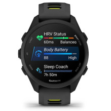 Garmin Forerunner 170 Music 3.05 cm (1.2") AMOLED 42 mm Digital 390 x 390 pixels Touchscreen Black GPS (satellite)