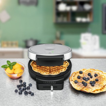 Waffle maker Rommelsbacher WA 850, waffle maker (black / silver) Waffle maker Rommelsbacher WA 850, waffle maker (black / silver)