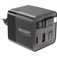Xtorm TravelPro GaN3 Ultra Wall Charger Set 65W PD 1x USB-C 1x USB-A Replaceable Plugs 1m 100W USB-C Black
