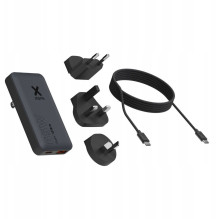 Įkroviklis Xtorm TravelPro GaN3 Ultra Wand 65W PD 1x USB-C 1x USB-A keičiamais kištukais 1m 100W USB-C K Įkroviklis Xtorm TravelPro GaN3 Ultra Wand 65W PD 1x USB-C 1x USB-A keičiamais kištukais 1m 100W USB-C K